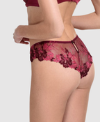 Fancy Burgundy Brasilian Brief - S-L