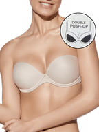 Carlota Double-Push Up Strapless Bra - B cup