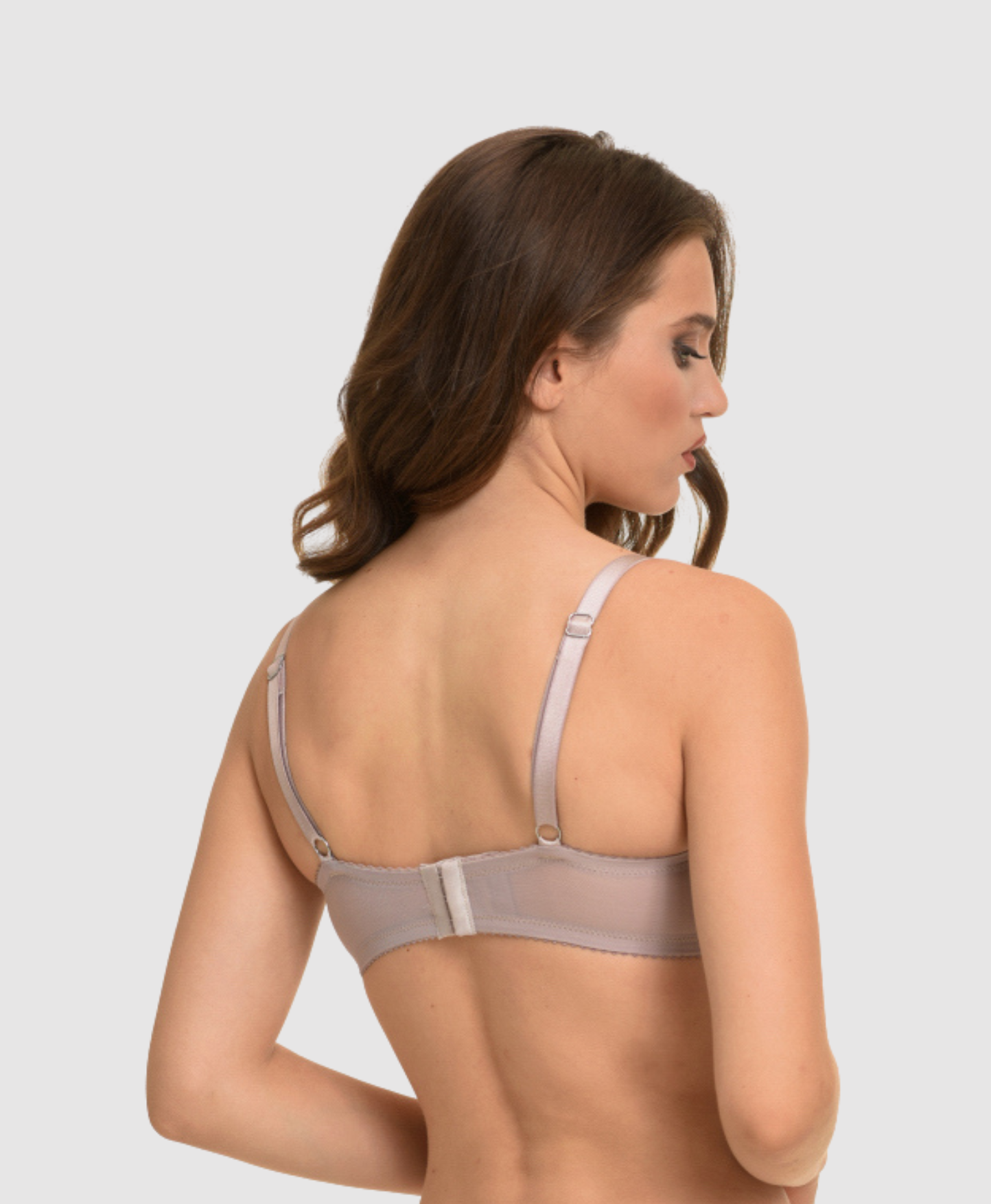 Embroidered Padded Bra - D/E