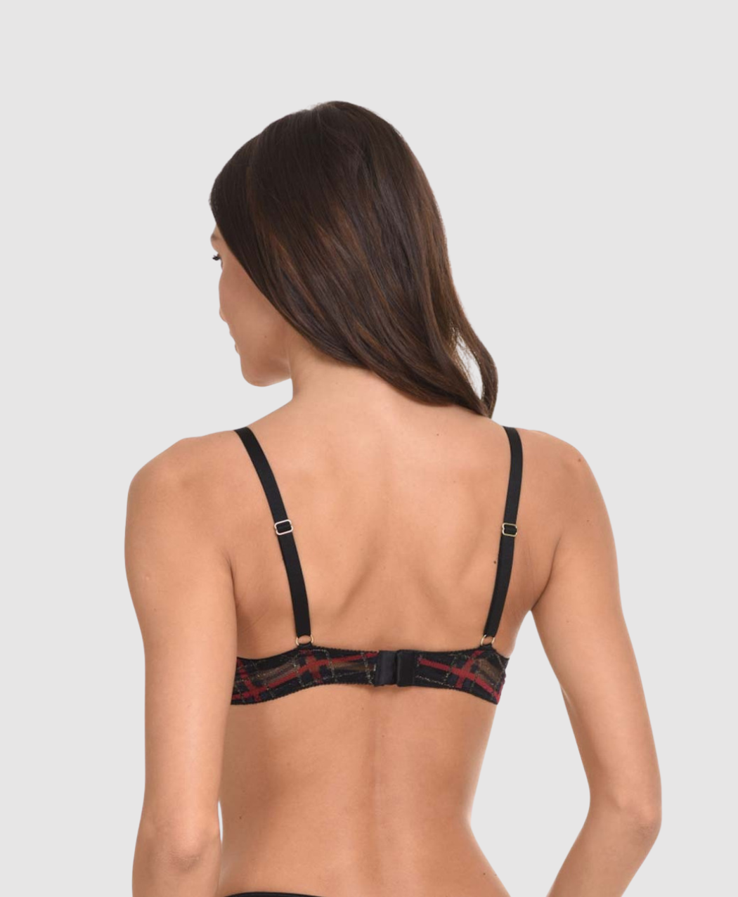 Plaid Push-up Bra - B/C