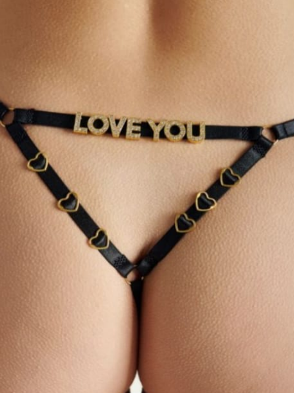 Love You Hearts Thong