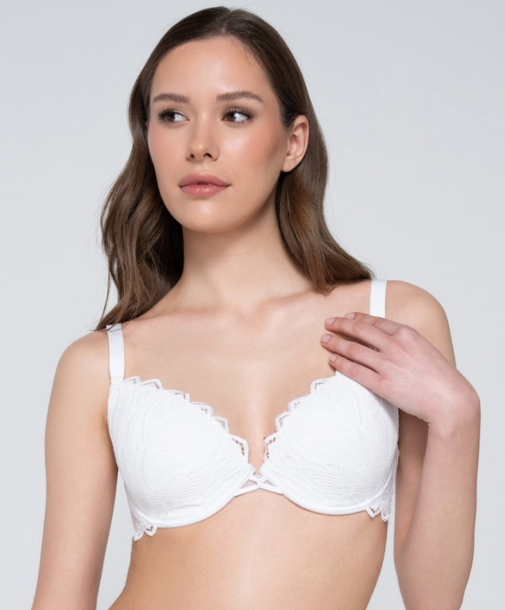 Sylvie Push-up Plunge Bra - E cup