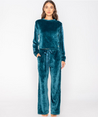 Devoted Velvet Wide Leg Tracksuit