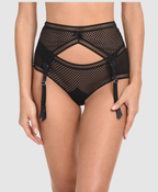 Miss Rosy Lavinia Net Black Garter
