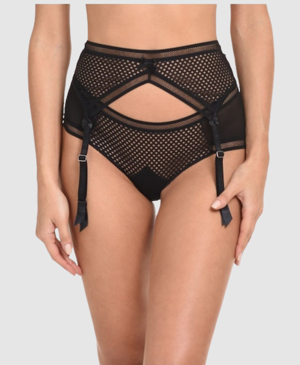 Miss Rosy Lavinia Net Black Garter