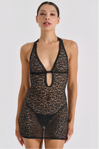 Rose Lace Babydoll with Pearls & G-String