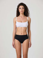 Cotton Midi Briefs with Side Lace x2