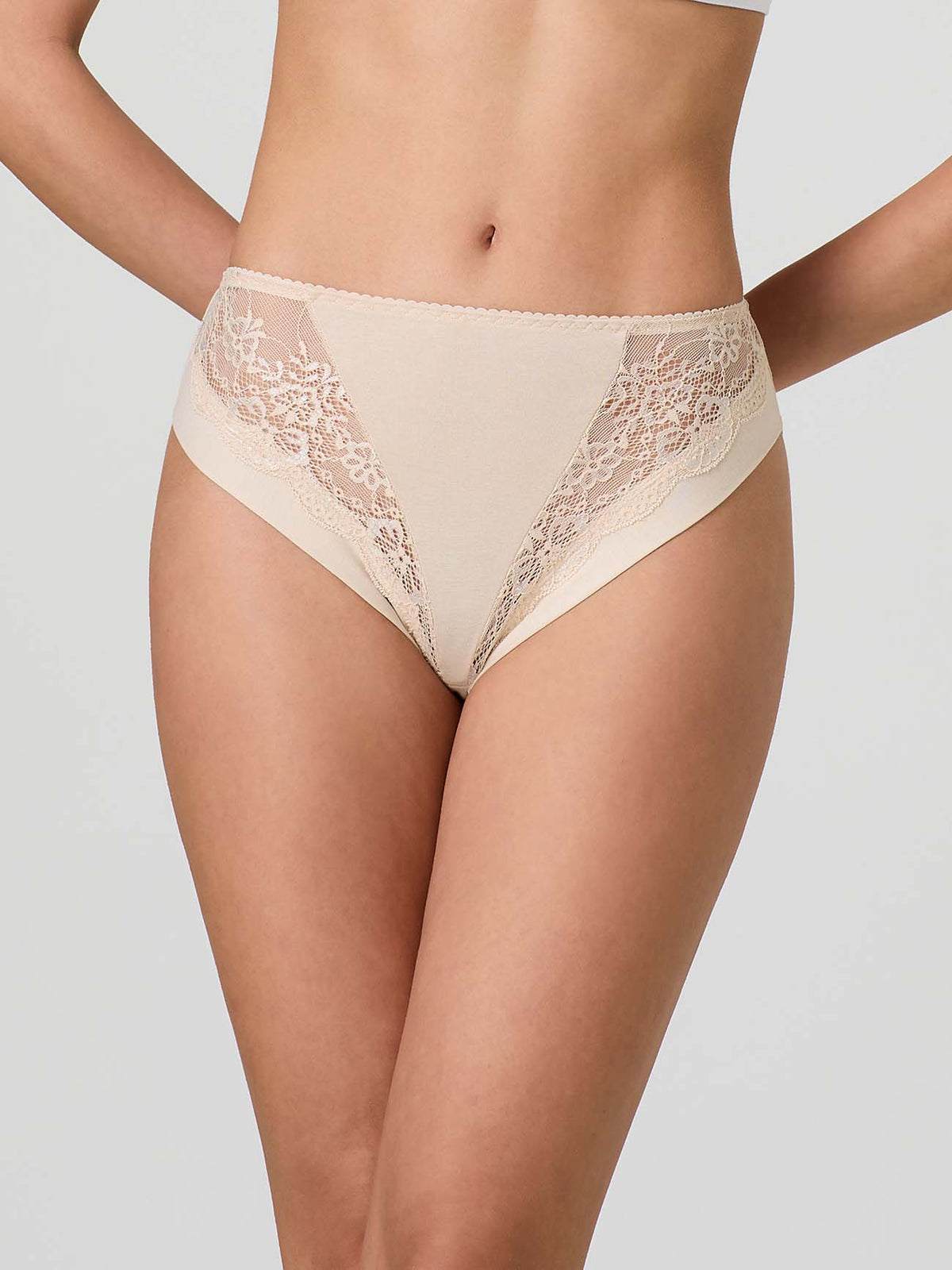 Cotton Briefs with Lace x2