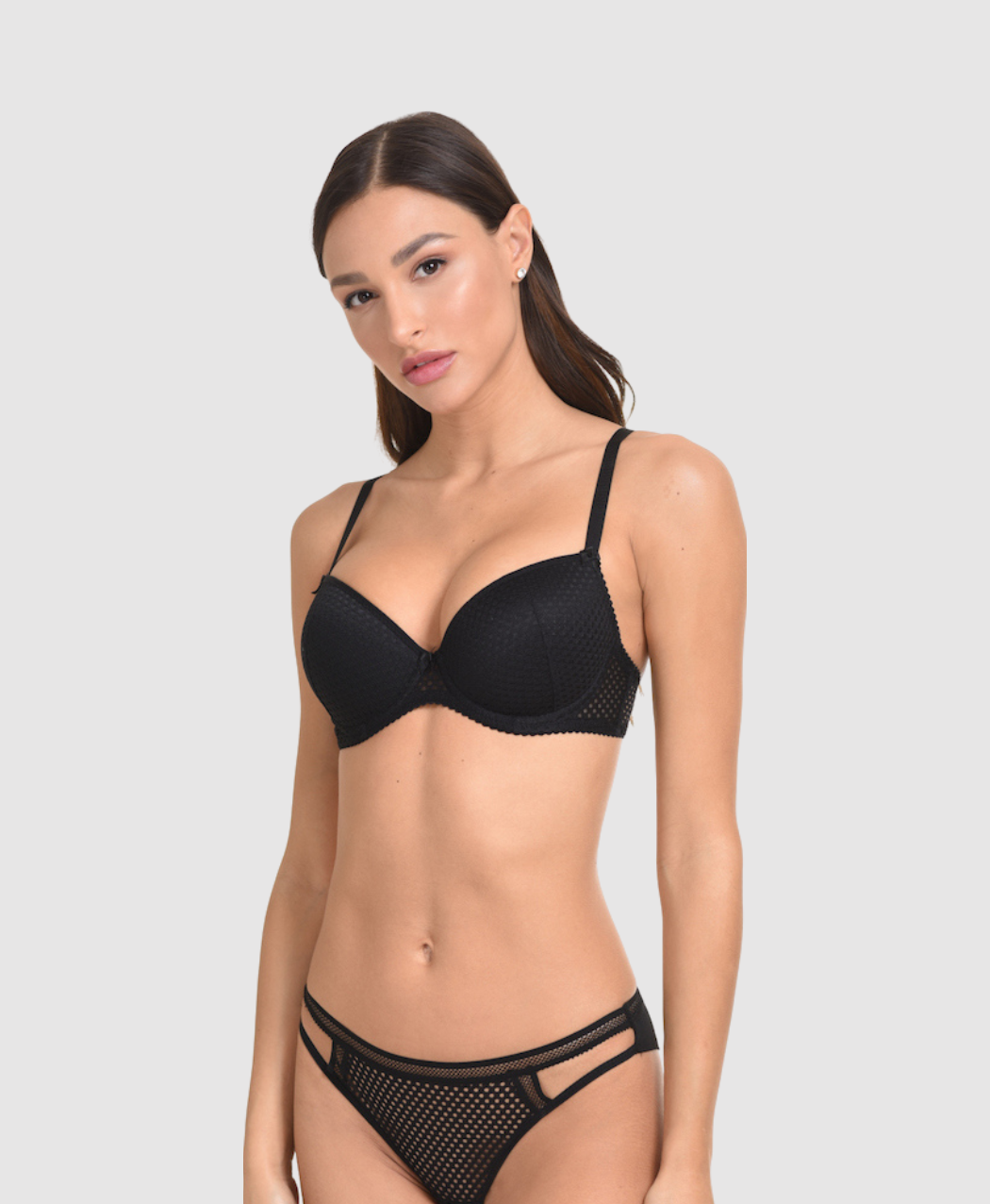 Lavinia Net Push-Up Bra - B/C/E
