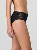 Cotton Midi Briefs with Side Lace x2