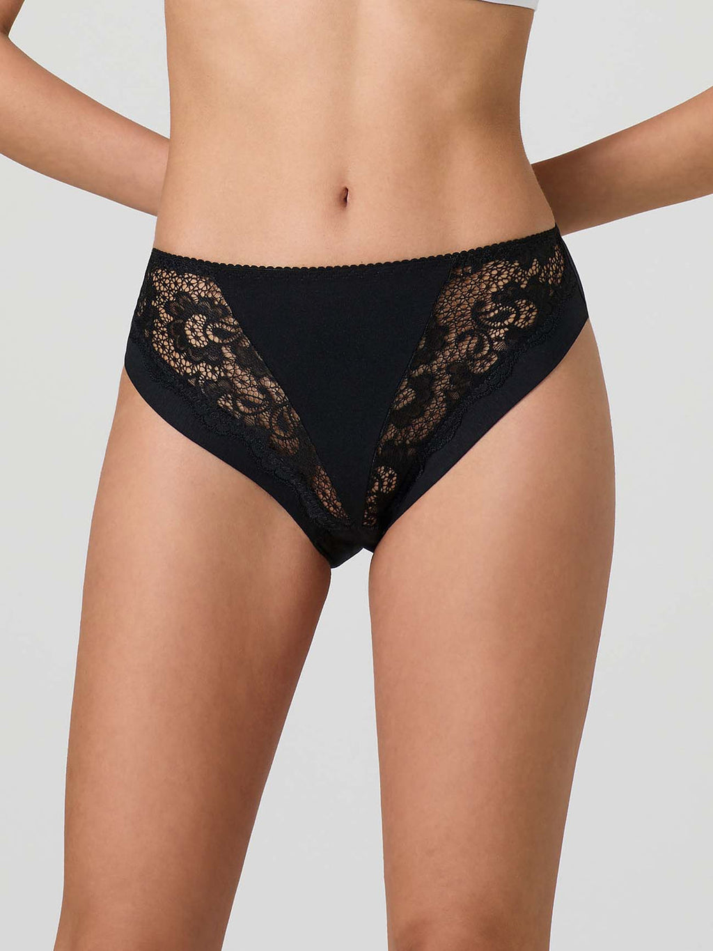 Cotton Briefs with Lace x2