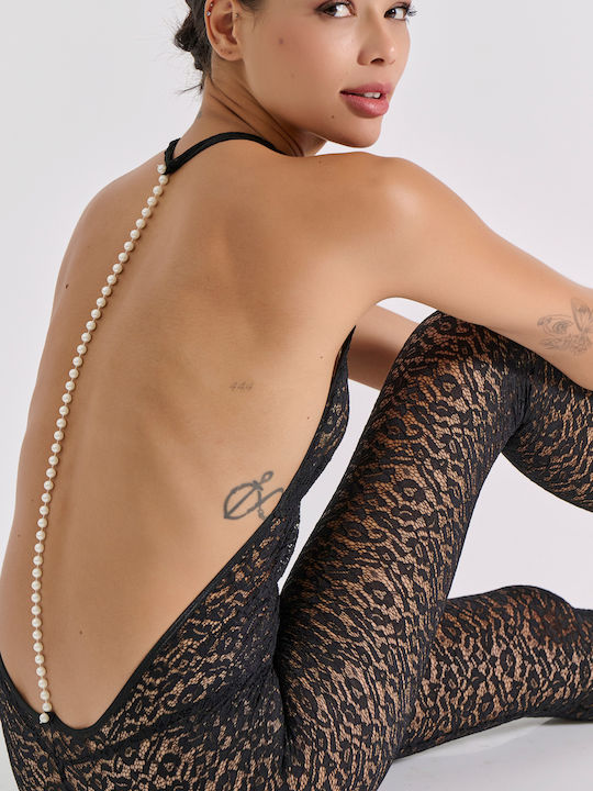 Full Lace and Pearl Bodysuit