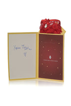 Naughty Santa Crotchless Lace G-String Gift - Red